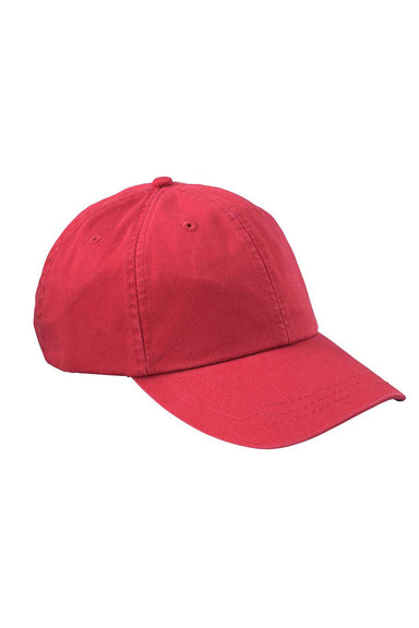 Adams LP104 Mens Optimum II Adjustable Hat Red Flat Front