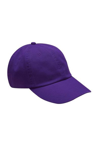 Adams LP104 Mens Optimum II Adjustable Hat Purple Flat Front