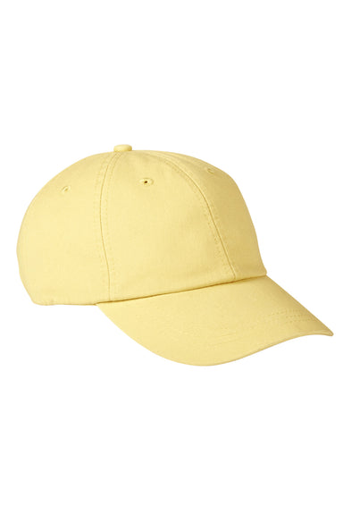 Adams LP104 Mens Optimum II Adjustable Hat Butter Yellow Flat Front
