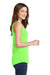 Port & Company LPC54TT Womens Core Tank Top Neon Green Model Side