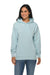 Lane Seven LS14001 Mens Premium Hooded Sweatshirt Hoodie w/ Pouch Pocket Mist Blue Model Front