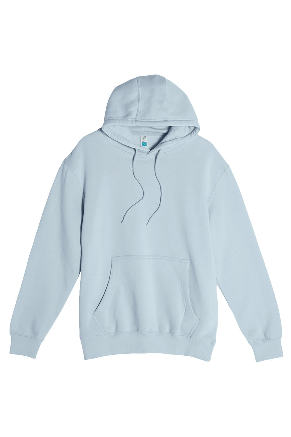 Lane Seven LS14001 Mens Premium Hooded Sweatshirt Hoodie w/ Pouch Pocket Mist Blue Flat Front