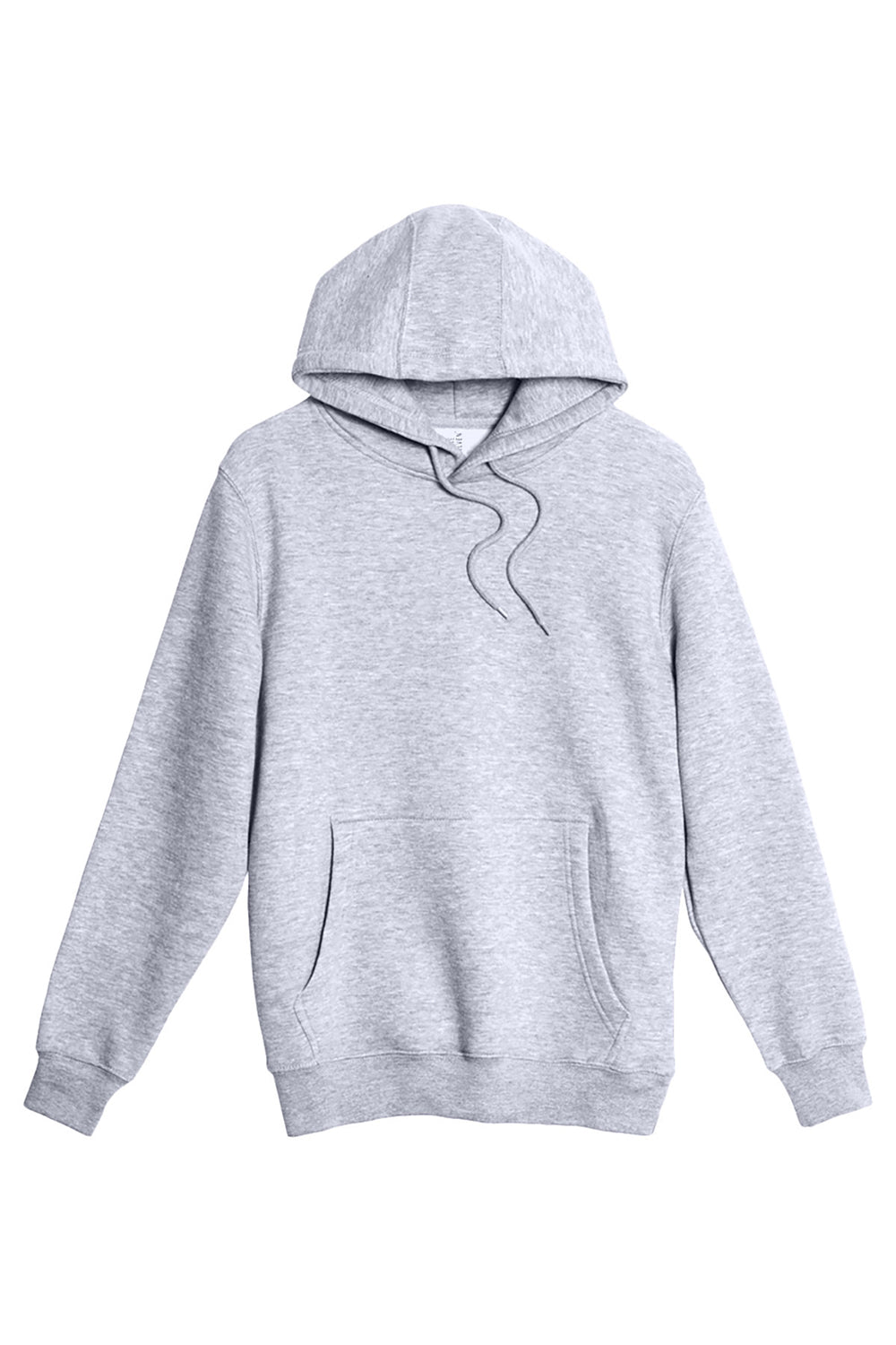 Lane Seven LS14001 Mens Premium Hooded Sweatshirt Hoodie w/ Pouch Pocket Heather Grey Flat Front