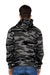 Lane Seven LS14001 Mens Premium Hooded Sweatshirt Hoodie w/ Pouch Pocket Slate Camo Model Back