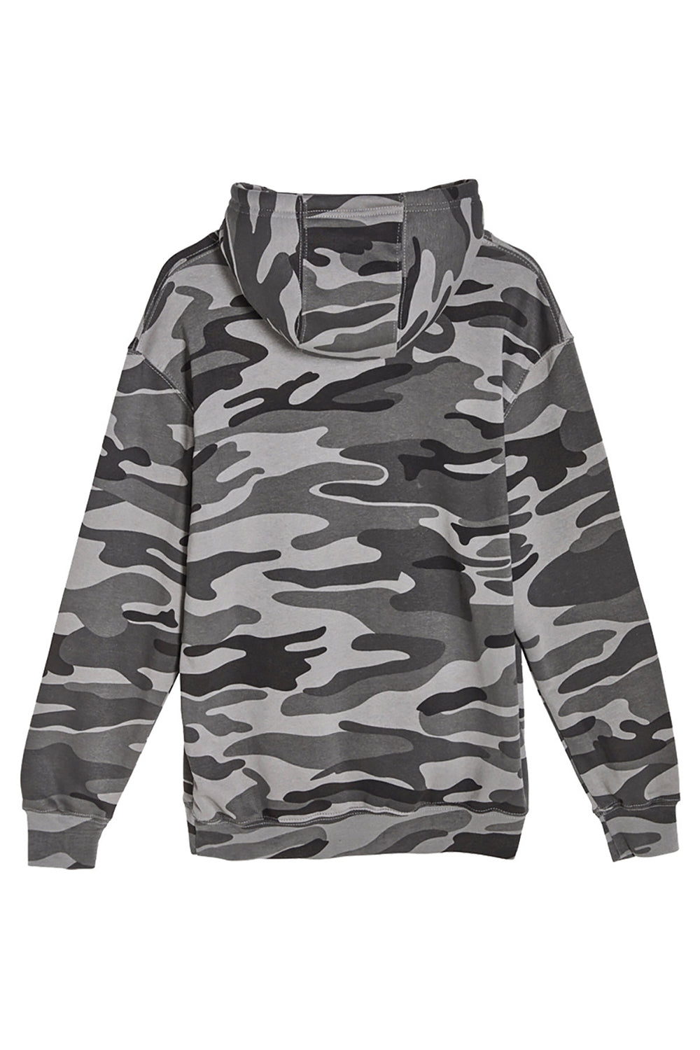 Lane Seven LS14001 Mens Premium Hooded Sweatshirt Hoodie w/ Pouch Pocket Slate Camo Flat Back