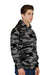 Lane Seven LS14001 Mens Premium Hooded Sweatshirt Hoodie w/ Pouch Pocket Slate Camo Model Side