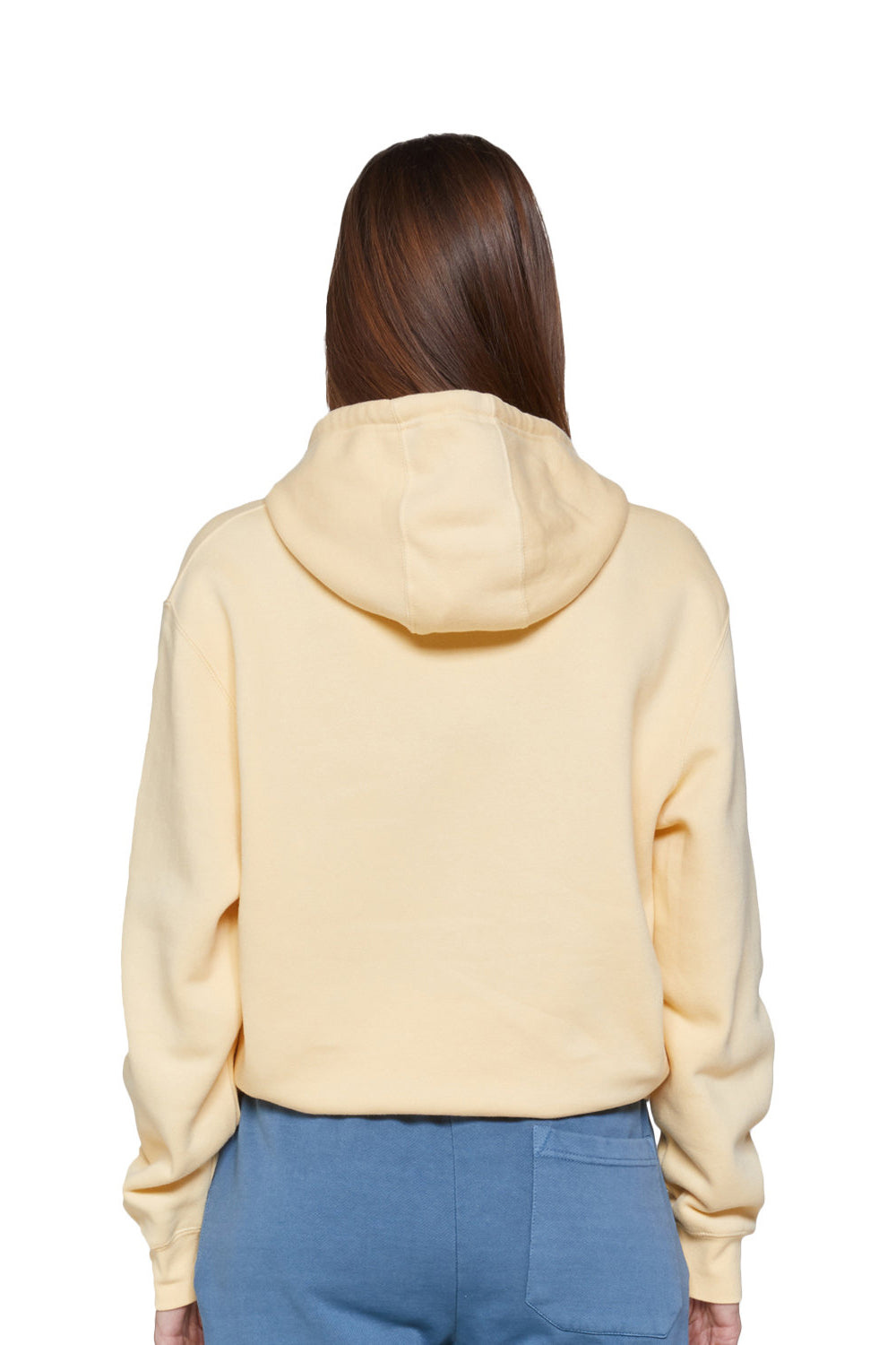 Lane Seven LS14001 Mens Premium Hooded Sweatshirt Hoodie w/ Pouch Pocket Pina Colada Model Back
