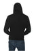 Lane Seven LS14001 Mens Premium Hooded Sweatshirt Hoodie w/ Pouch Pocket Black Model Back
