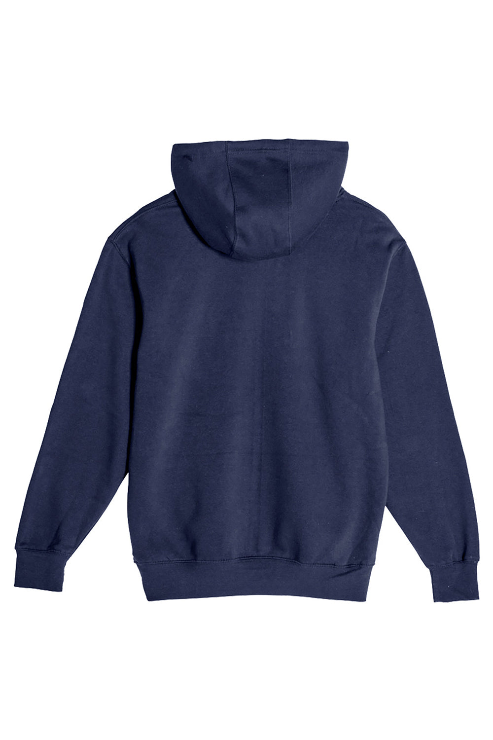 Lane Seven LS14001 Mens Premium Hooded Sweatshirt Hoodie w/ Pouch Pocket Navy Blue Flat Back