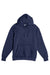 Lane Seven LS14001 Mens Premium Hooded Sweatshirt Hoodie w/ Pouch Pocket Navy Blue Flat Front