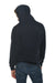 Lane Seven LS14001 Mens Premium Hooded Sweatshirt Hoodie w/ Pouch Pocket Navy Blue Model Back