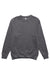 Lane Seven LS14004 Mens Premium Crewneck Sweatshirt Heather Charcoal Grey Flat Front