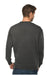 Lane Seven LS14004 Mens Premium Crewneck Sweatshirt Heather Charcoal Grey Model Back
