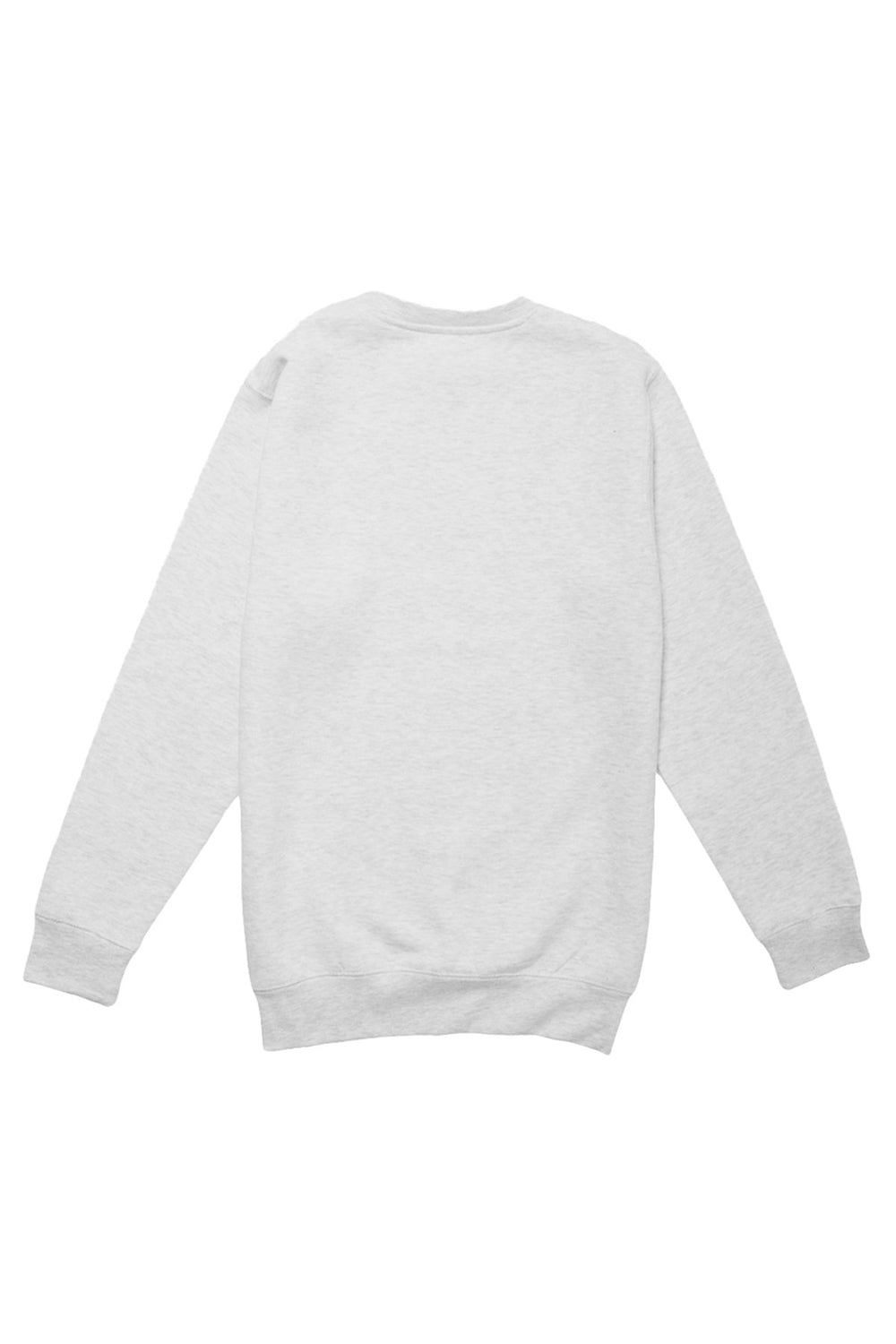 Lane Seven LS14004 Mens Premium Crewneck Sweatshirt Heather Oatmeal Flat Back