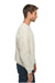 Lane Seven LS14004 Mens Premium Crewneck Sweatshirt Heather Oatmeal Model Side