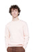 Lane Seven LS14004 Mens Premium Crewneck Sweatshirt Pale Pink Model Front