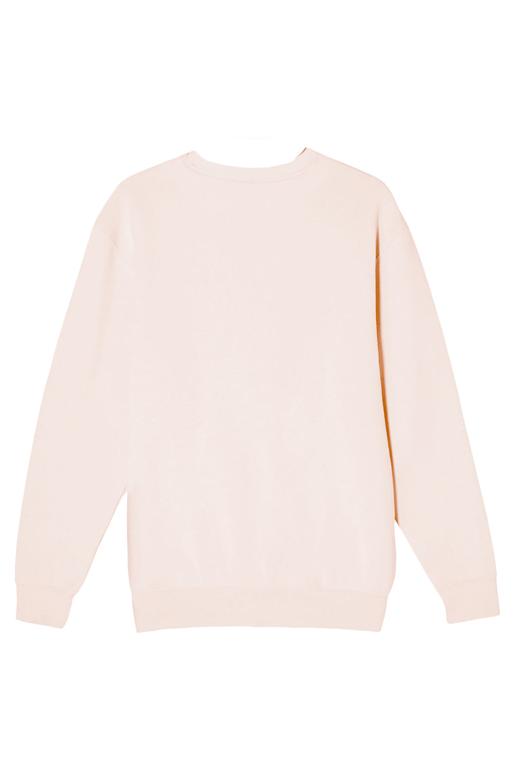 Lane Seven LS14004 Mens Premium Crewneck Sweatshirt Pale Pink Flat Back