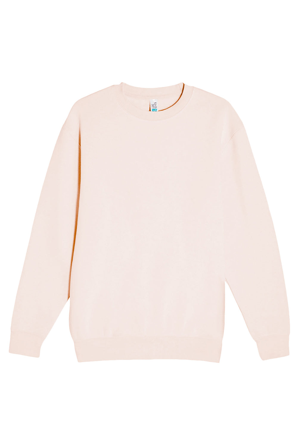 Lane Seven LS14004 Mens Premium Crewneck Sweatshirt Pale Pink Flat Front