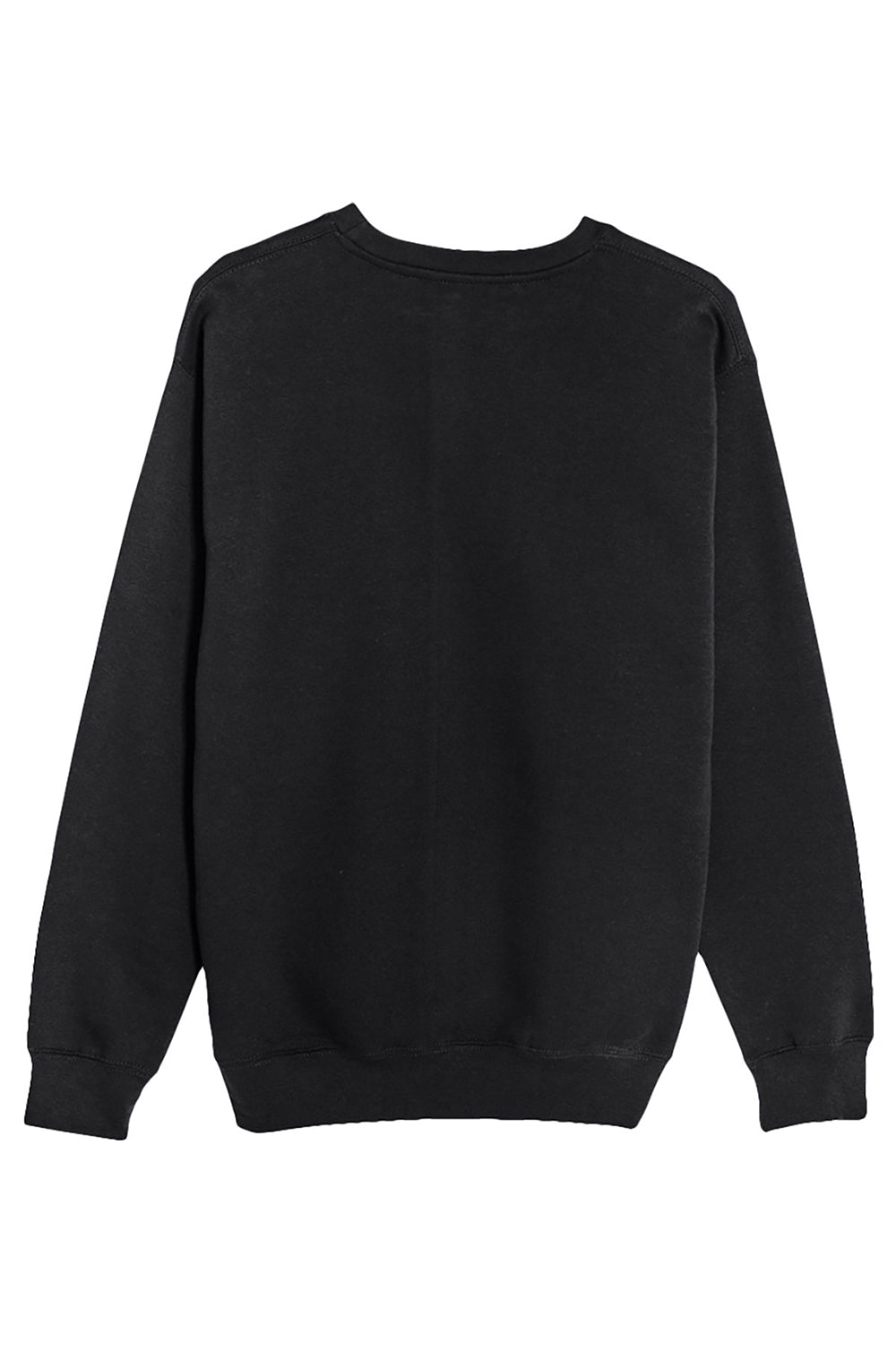 Lane Seven LS14004 Mens Premium Crewneck Sweatshirt Black Flat Back