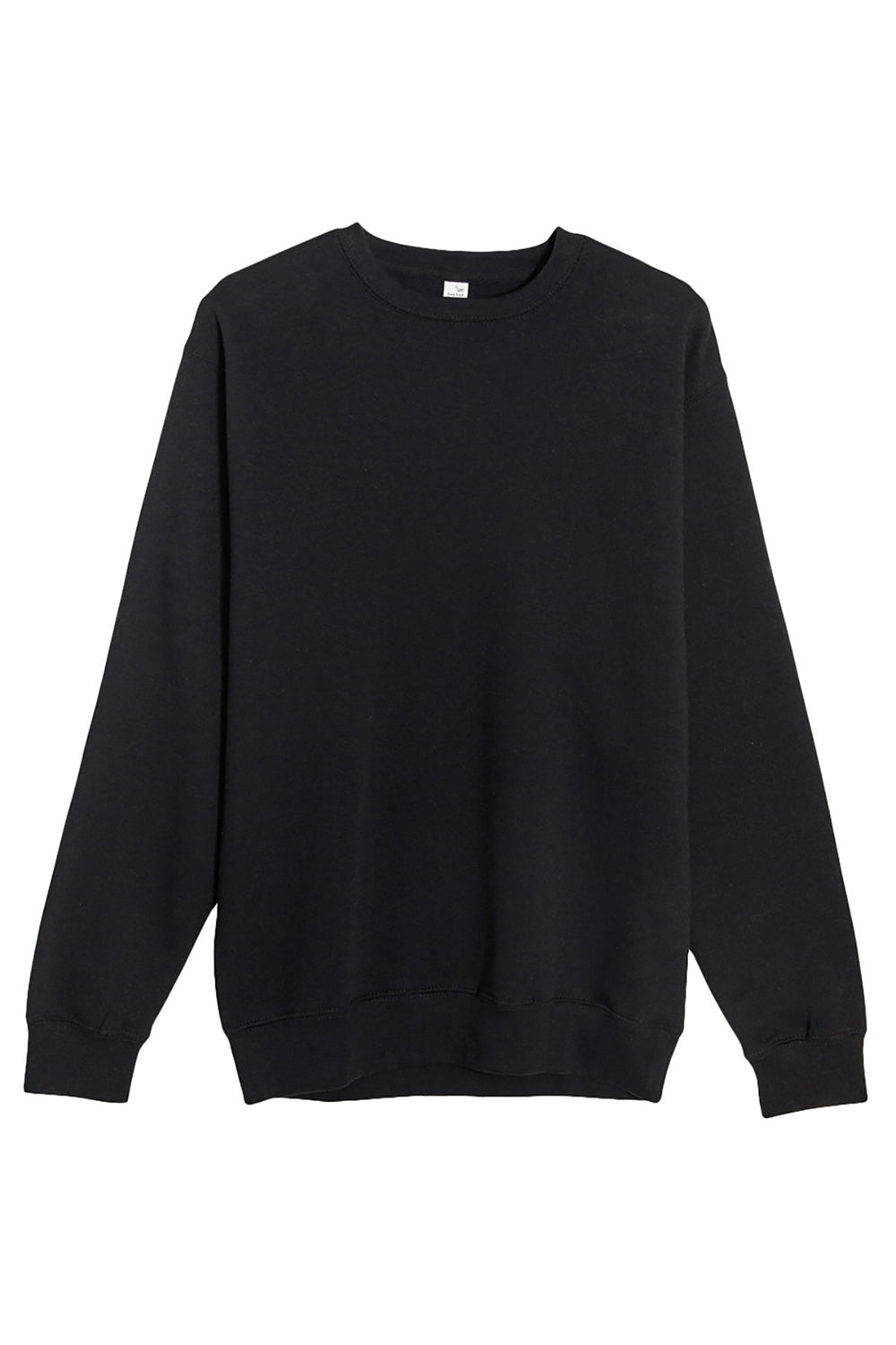 Lane Seven LS14004 Mens Premium Crewneck Sweatshirt Black Flat Front