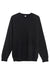 Lane Seven LS14004 Mens Premium Crewneck Sweatshirt Black Flat Front