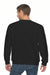 Lane Seven LS14004 Mens Premium Crewneck Sweatshirt Black Model Back