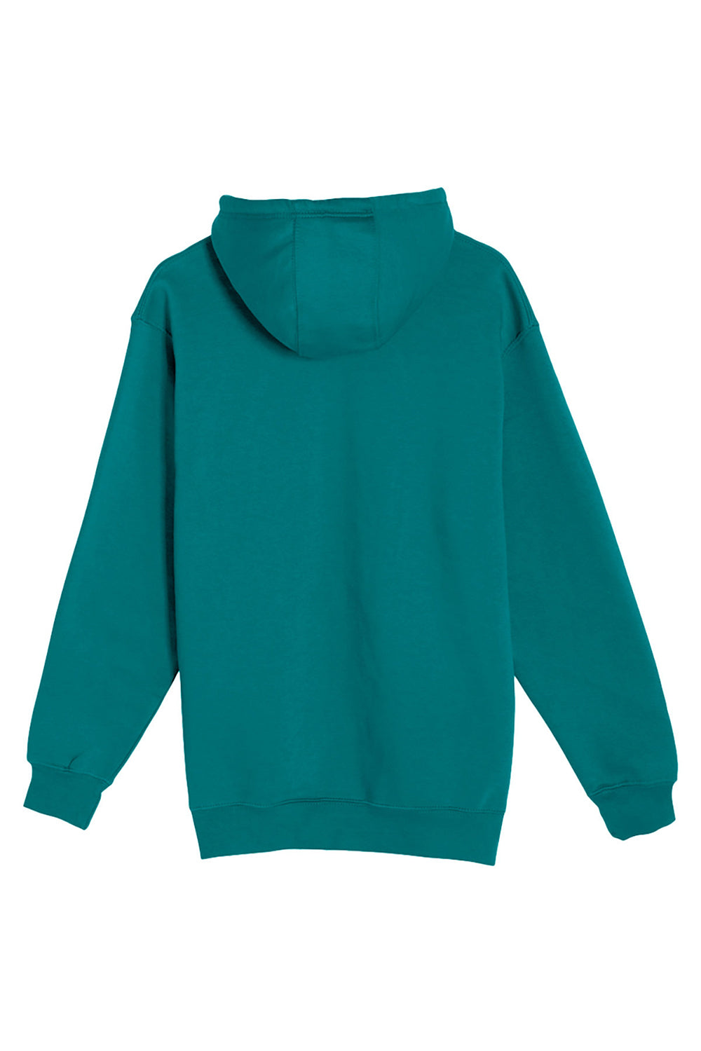 Lane Seven LS19001 Mens Hooded Sweatshirt Hoodie w/ Pouch Pocket Teal Green Flat Back