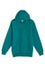 Lane Seven LS19001 Mens Hooded Sweatshirt Hoodie w/ Pouch Pocket Teal Green Flat Front