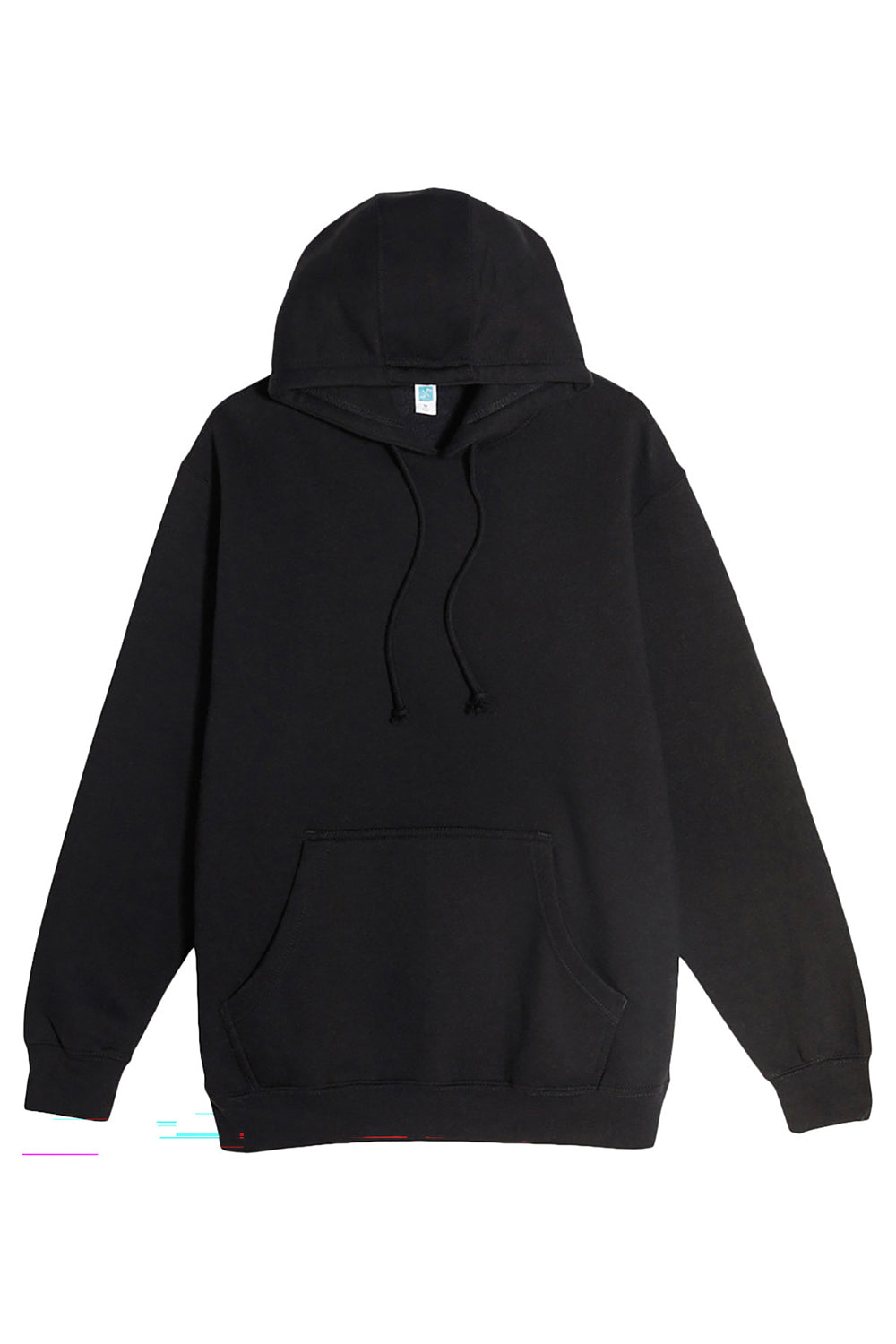 Lane Seven LS19001 Mens Hooded Sweatshirt Hoodie w/ Pouch Pocket Black Flat Front