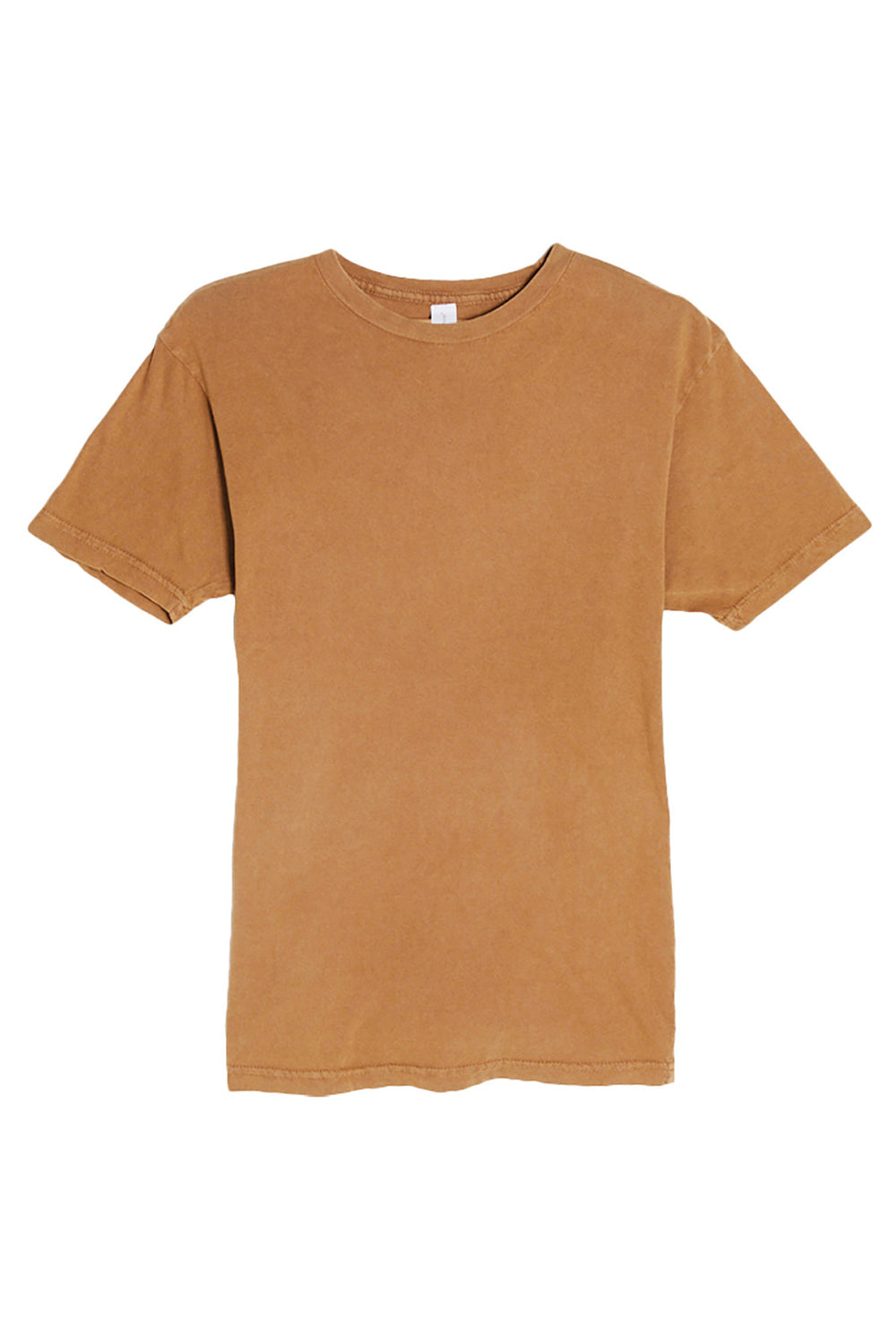 Lane Seven LST002 Mens Vintage Short Sleeve Crewneck T-Shirt Vintage Camel Flat Front