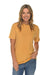 Lane Seven LST002 Mens Vintage Short Sleeve Crewneck T-Shirt Vintage Mustard Yellow Model Front