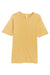 Lane Seven LST002 Mens Vintage Short Sleeve Crewneck T-Shirt Vintage Mustard Yellow Flat Front
