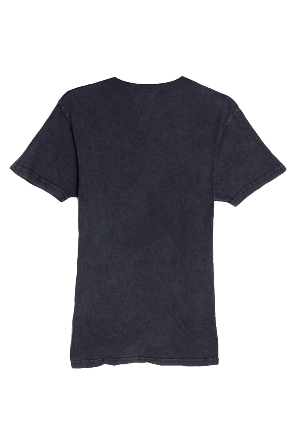 Lane Seven LST002 Mens Vintage Short Sleeve Crewneck T-Shirt Black Flat Back