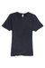 Lane Seven LST002 Mens Vintage Short Sleeve Crewneck T-Shirt Black Flat Front
