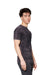 Lane Seven LST002 Mens Vintage Short Sleeve Crewneck T-Shirt Cloud Black Model Side