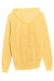 Lane Seven LST004 Mens Vintage Raglan Hooded Sweatshirt Hoodie w/ Pouch Pocket Vintage Mustard Yellow Flat Back