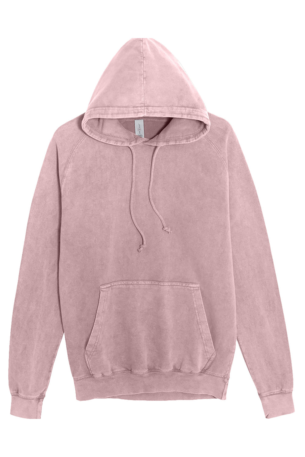 Lane Seven LST004 Mens Vintage Raglan Hooded Sweatshirt Hoodie w/ Pouch Pocket Vintage Zinc Grey Flat Front