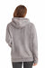 Lane Seven LST004 Mens Vintage Raglan Hooded Sweatshirt Hoodie w/ Pouch Pocket Vintage Zinc Grey Model Back