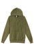 Lane Seven LST004 Mens Vintage Raglan Hooded Sweatshirt Hoodie w/ Pouch Pocket Vintage Olive Green Flat Front