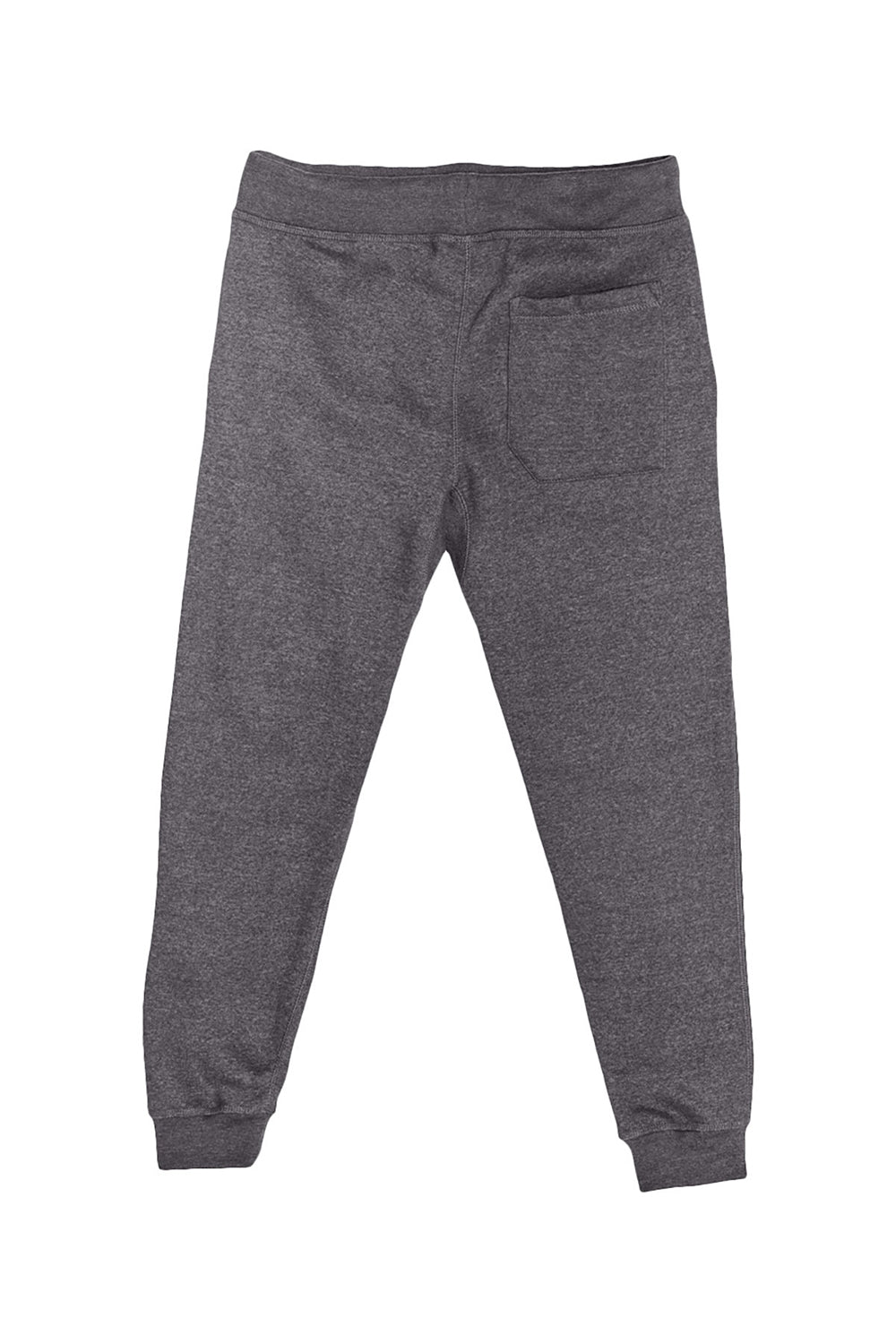 Lane Seven LST006 Mens Premium Jogger Sweatpants w/ Pockets Heather Charcoal Grey Flat Back