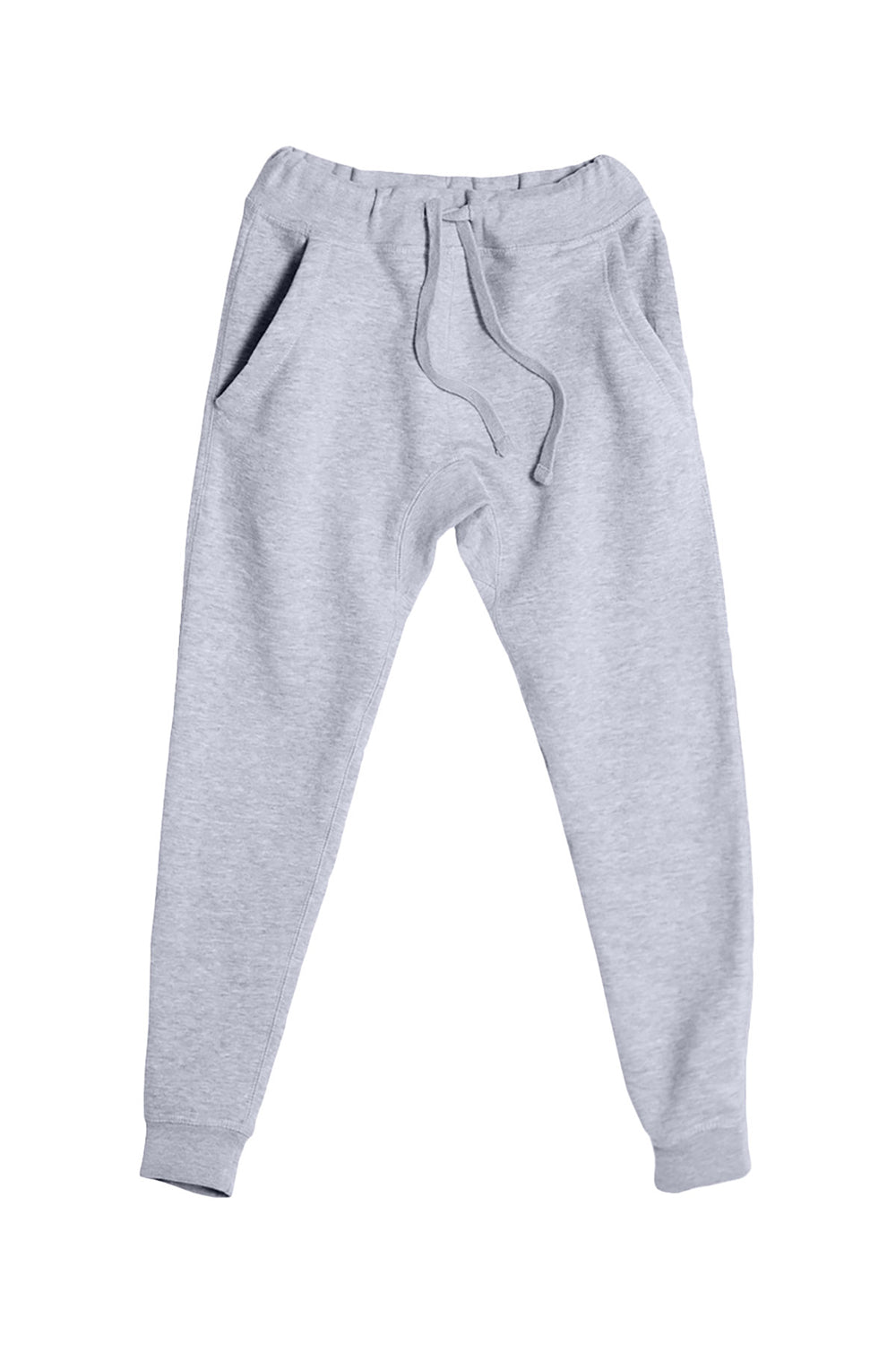Lane Seven LST006 Mens Premium Jogger Sweatpants w/ Pockets Heather Grey Flat Front