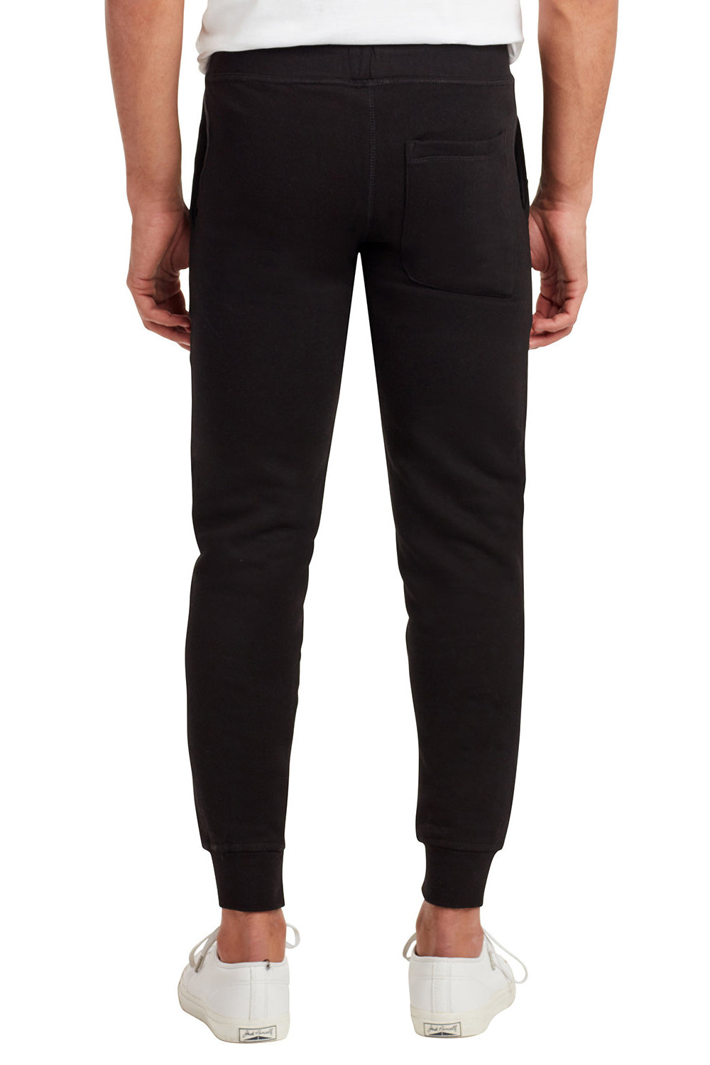 Lane Seven LST006 Mens Premium Jogger Sweatpants w/ Pockets Black Model Back