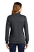 Sport-Tek LST253 Womens Shrink Resistant Fleece 1/4 Zip Sweatshirt Heather Graphite Grey Model Back