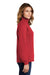 Sport-Tek LST253 Womens Shrink Resistant Fleece 1/4 Zip Sweatshirt True Red Model Side