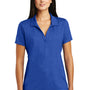 Sport-Tek Womens Tough Moisture Wicking Short Sleeve Polo Shirt - True Royal Blue - Closeout