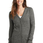 Port Authority Womens Long Sleeve Cardigan Sweater - Warm Grey Marl - Closeout