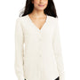 Port Authority Womens Long Sleeve Button Down Shirt - Ivory Chiffon White - Closeout