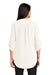 Port Authority LW701 Womens 3/4 Sleeve V-Neck T-Shirt Ivory Chiffon White Model Back