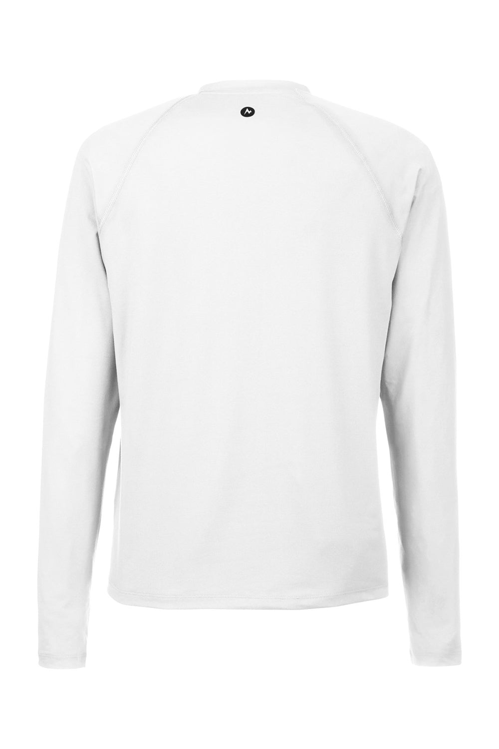 Marmot M14153 Mens Windridge Moisture Wicking Long Sleeve Crewneck T-Shirt White Flat Back