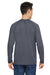 Marmot M14153 Mens Windridge Moisture Wicking Long Sleeve Crewneck T-Shirt Steel Onyx Grey Model Back